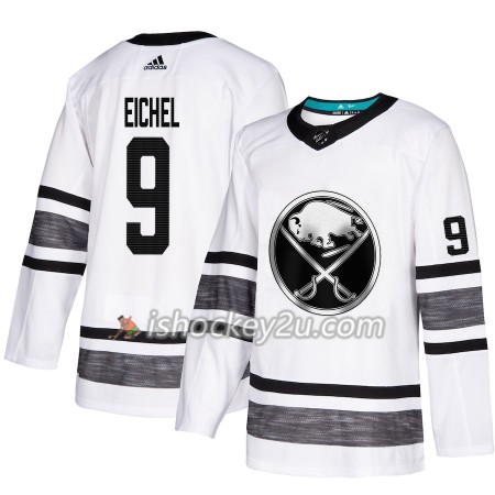 Mænd NHL Buffalo Sabres Trøje Jack Eichel 9 Hvid 2019 All-Star Adidas Authentic